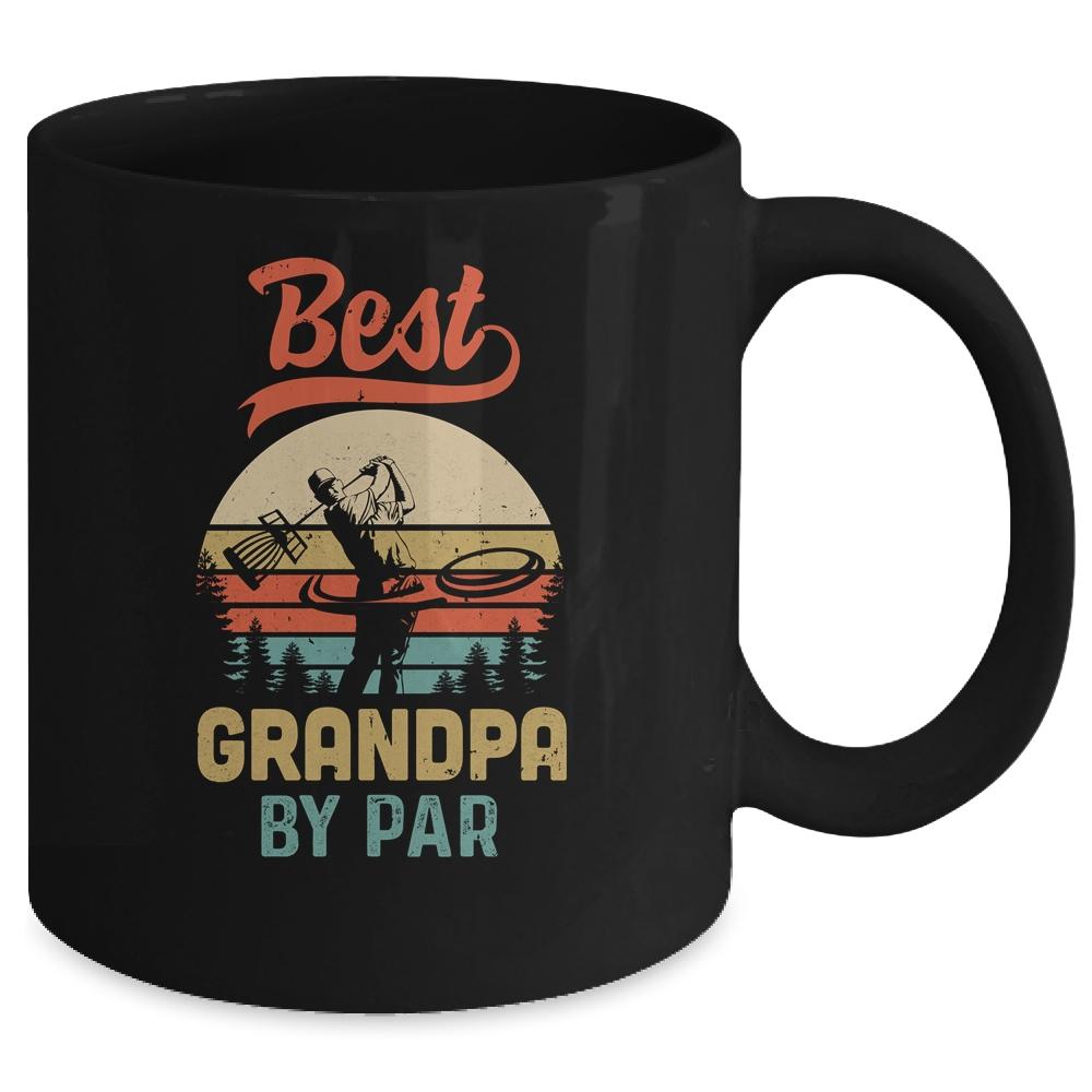 Best Grandpa By Par Funny Disc Golf For Men Father's Day Mug-Coffee Mug-