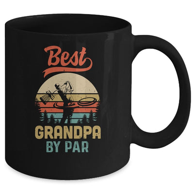 Best Grandpa By Par Funny Disc Golf For Men Father's Day Mug-Coffee Mug-