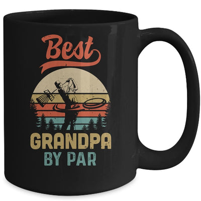 Best Grandpa By Par Funny Disc Golf For Men Father's Day Mug-Coffee Mug-