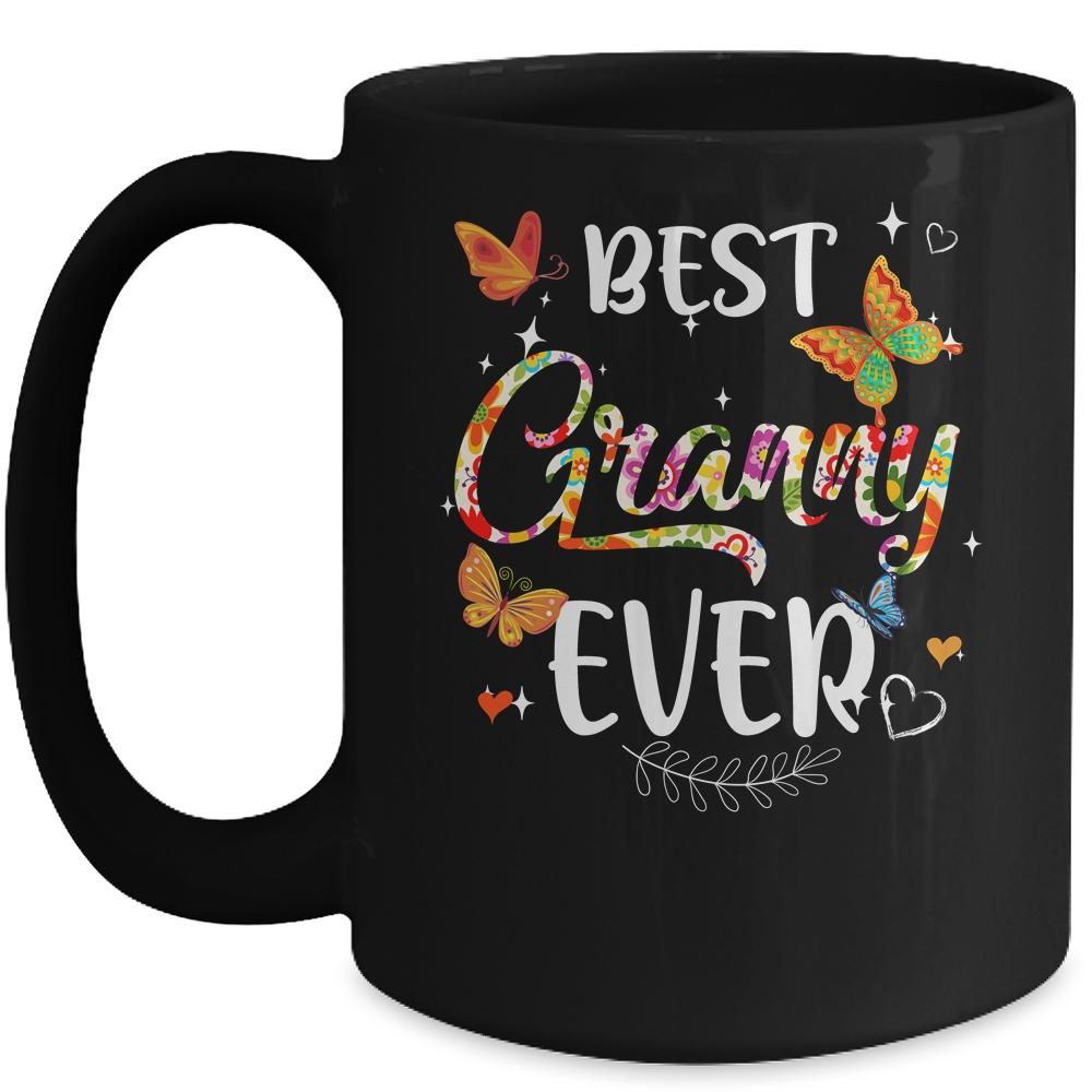 Best Granny Ever Colored Patterns Mother's Day Aunt Birthday Mug-Coffee Mug-Mug-Black