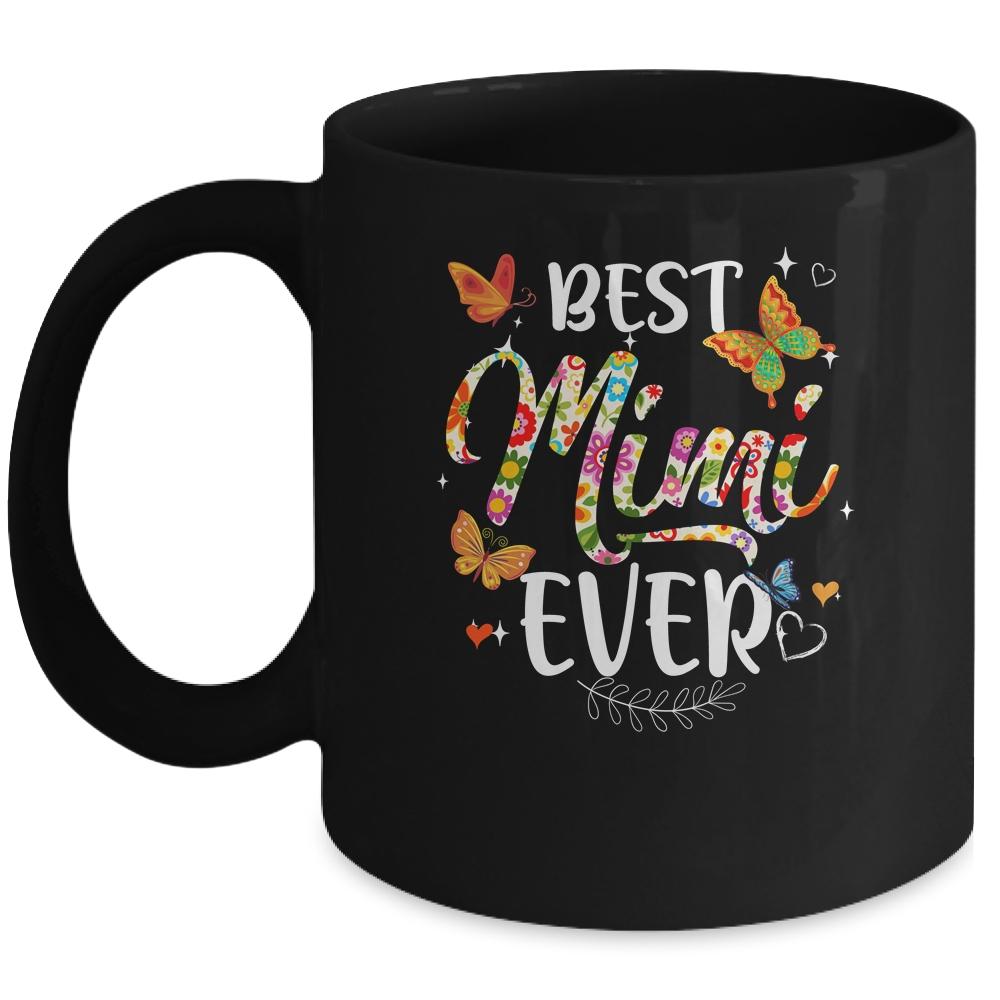 Best Mimi Ever Colored Patterns Mother's Day Aunt Birthday Mug-Coffee Mug-Mug-Black