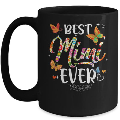 Best Mimi Ever Colored Patterns Mother's Day Aunt Birthday Mug-Coffee Mug-Mug-Black