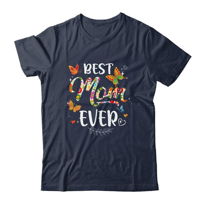 Best Mom Ever Colored Patterns Mother's Day Mama Birthday-T-Shirt & Tank Top-Classic T-Shirt-Navy
