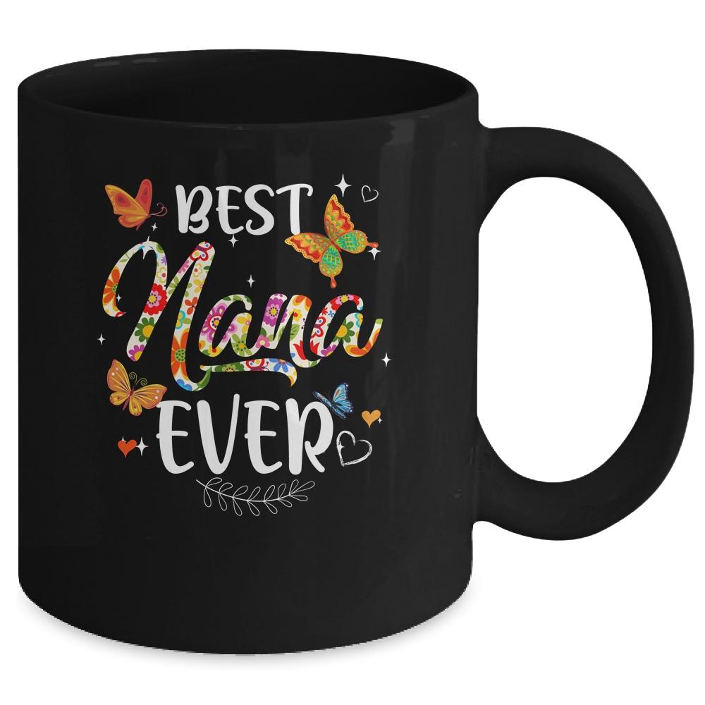 Best Nana Ever Colored Patterns Mother's Day Aunt Birthday Mug-Coffee Mug-