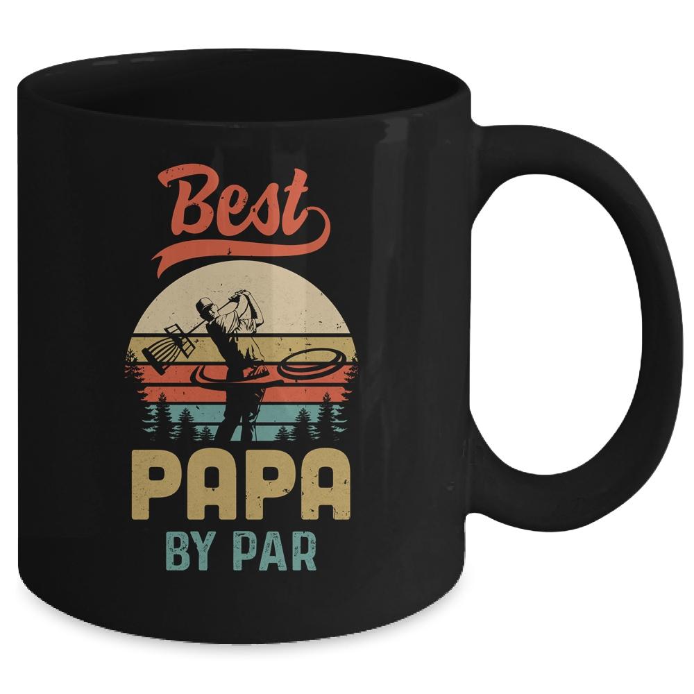 Best Papa By Par Funny Disc Golf For Men Father's Day Mug-Coffee Mug-