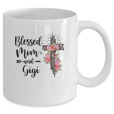 Blessed To Be Called Mom And Gigi Funny Gigi Mug-Coffee Mug-