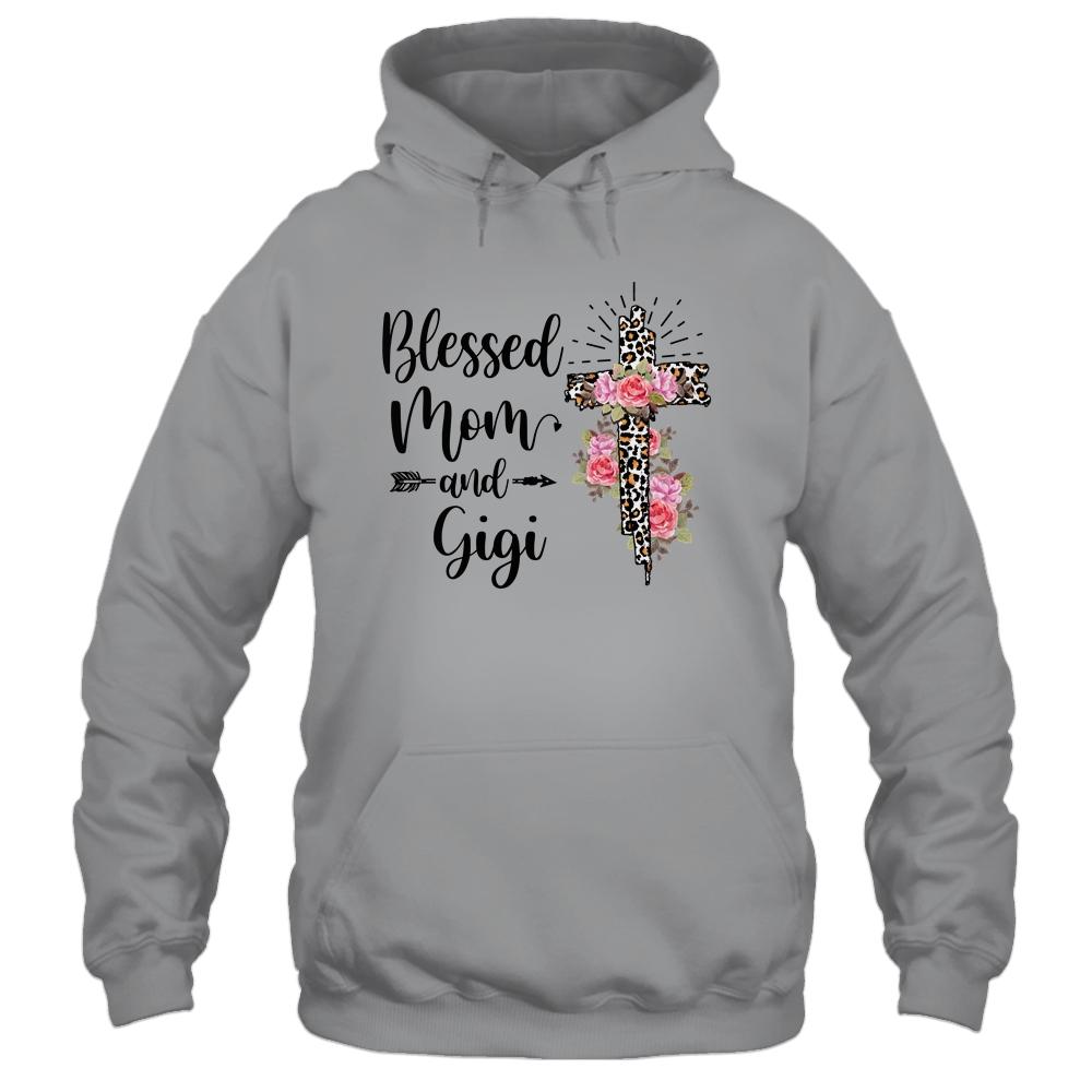 Blessed To Be Called Mom And Gigi Funny Gigi-T-Shirt & Hoodie-Pullover Hoodie-Sport Grey