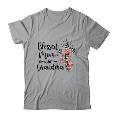 Blessed To Be Called Mom And Grandma Funny Grandma-T-Shirt & Hoodie-Classic T-Shirt-Sport Grey