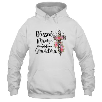 Blessed To Be Called Mom And Grandma Funny Grandma-T-Shirt & Hoodie-Pullover Hoodie-White