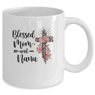 Blessed To Be Called Mom And Nana Funny Nana Mug-Coffee Mug-