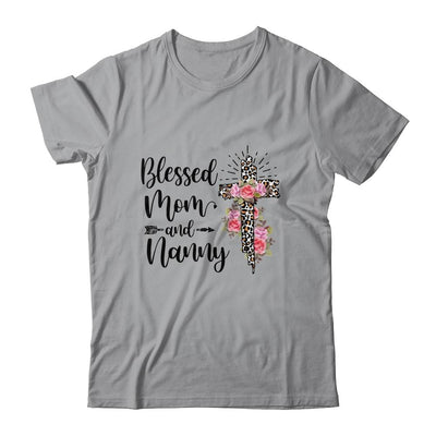 Blessed To Be Called Mom And Nanny Funny Nanny-T-Shirt & Hoodie-Classic T-Shirt-Sport Grey
