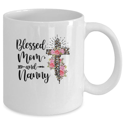 Blessed To Be Called Mom And Nanny Funny Nanny Mug-Coffee Mug-
