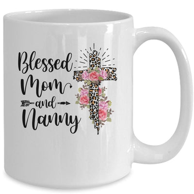 Blessed To Be Called Mom And Nanny Funny Nanny Mug-Coffee Mug-