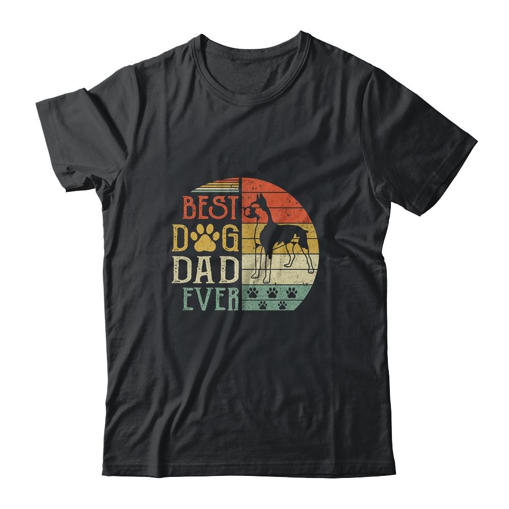 Boxer Best Dog Dad Ever Vintage Father's Day Retro
