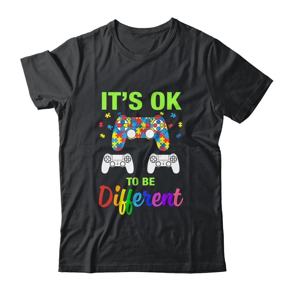 Boys Autism Gift Game Men Kids Autism Awareness Month Day-T-Shirt & Hoodie-Classic T-Shirt-Black
