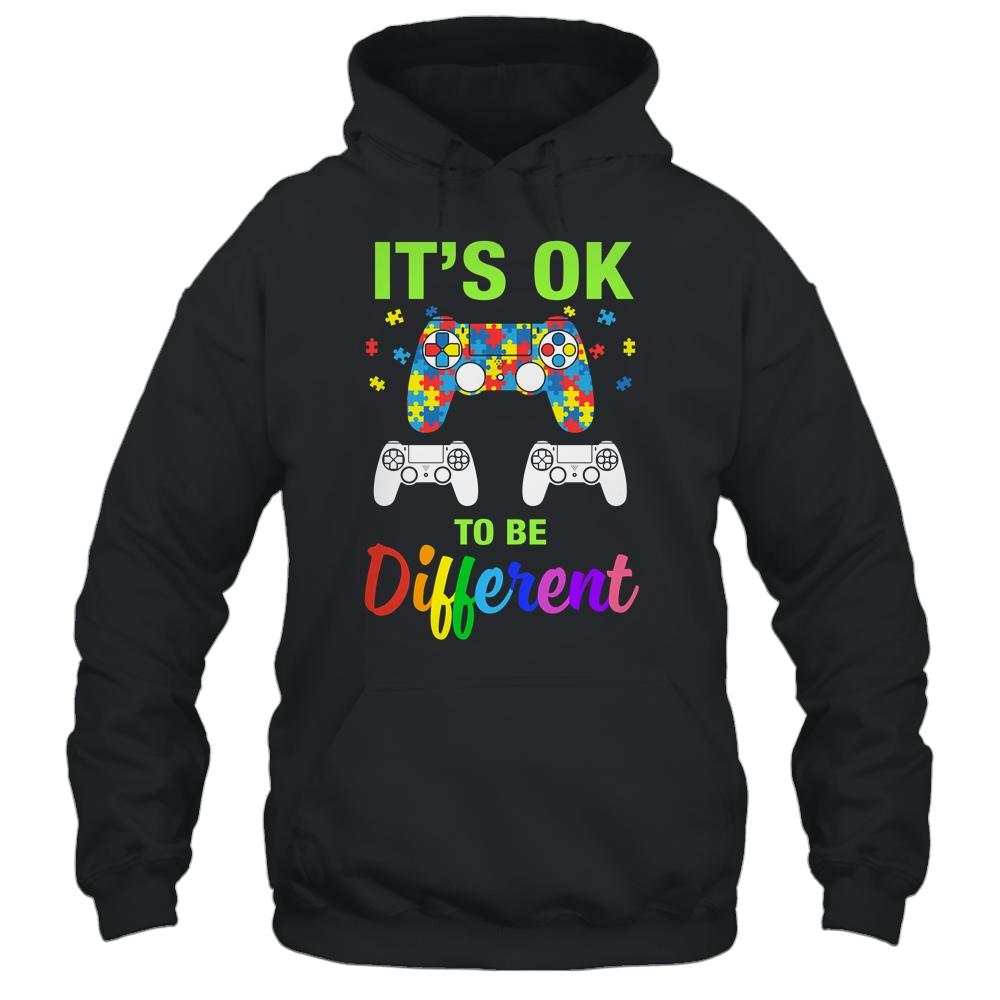 Boys Autism Gift Game Men Kids Autism Awareness Month Day-T-Shirt & Hoodie-Pullover Hoodie-Black