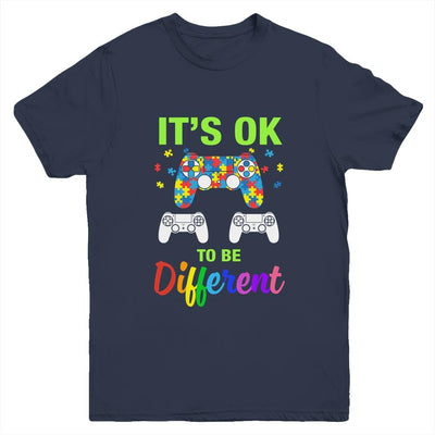Boys Autism Gift Game Men Kids Autism Awareness Month Day Youth-Youth Shirt-Youth T-Shirt-Navy
