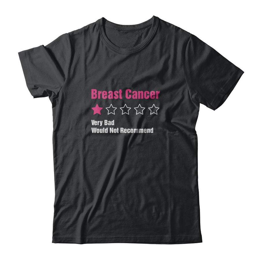 Breast Cancer Awareness Very Bad Would Not Recommend-T-Shirt & Hoodie-Classic T-Shirt-Black