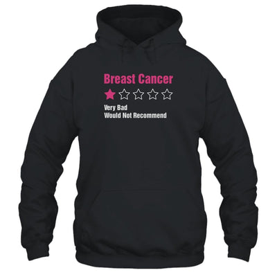 Breast Cancer Awareness Very Bad Would Not Recommend-T-Shirt & Hoodie-Pullover Hoodie-Black