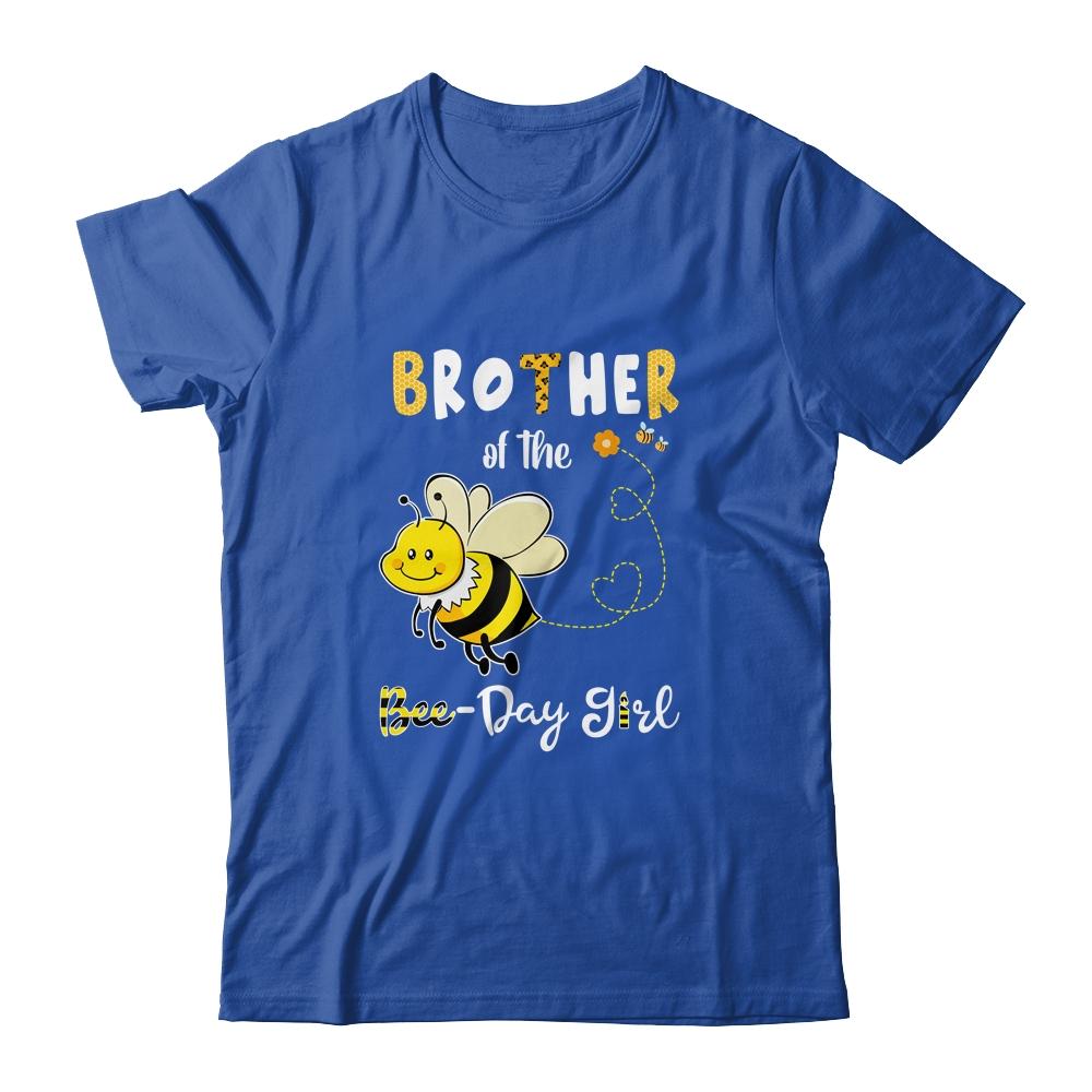 Brother Of The Bee Birthday Girl Family Matching-T-Shirt & Hoodie-Classic T-Shirt-Royal