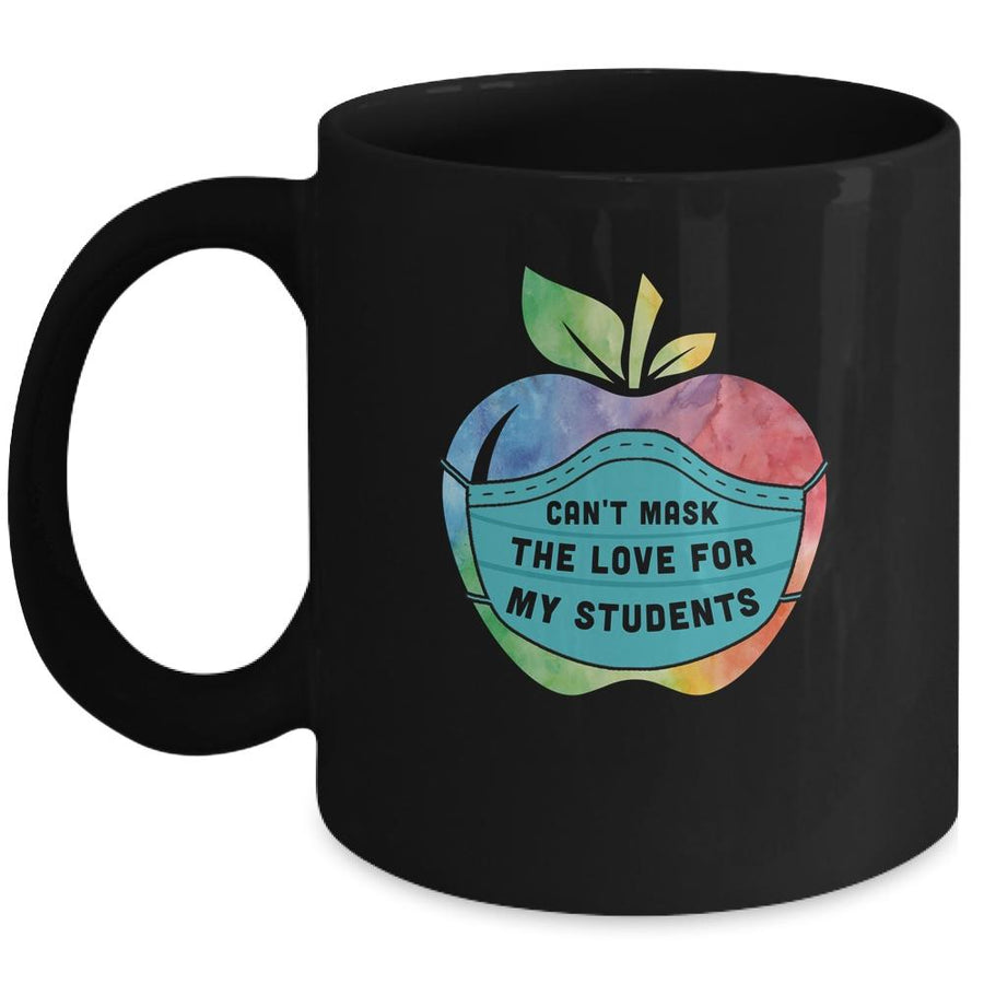 Can't Mask My Love Of Teaching Mug-Coffee Mug-Mug-Black