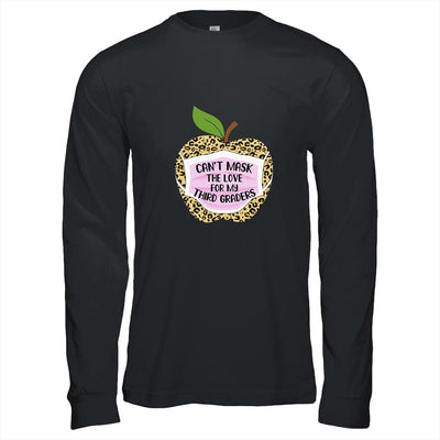 Can't Mask The Love For My Third Graders Teacher Leopard-T-Shirt & Hoodie-Long Sleeve T-Shirt-Black