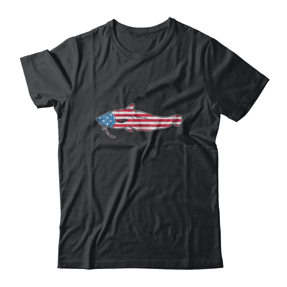 Catfishing Catfish American Flag Fish Fishing