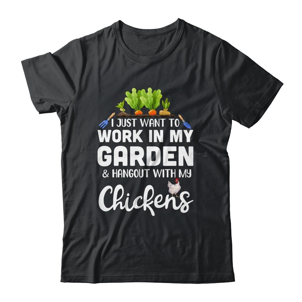 Chicken Lover Funny Gardening For Men Women Gardener-T-Shirt & Hoodie-Classic T-Shirt-Black