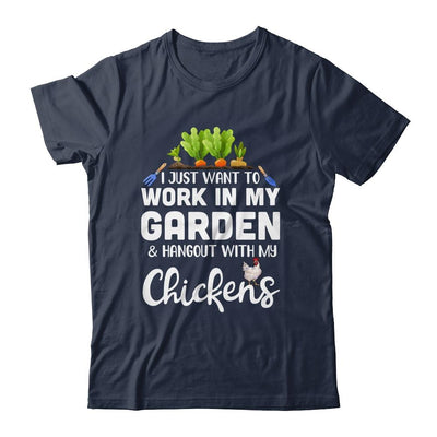 Chicken Lover Funny Gardening For Men Women Gardener-T-Shirt & Hoodie-Classic T-Shirt-Navy