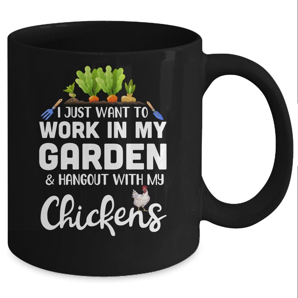 Chicken Lover Funny Gardening For Men Women Gardener Mug-Coffee Mug-Mug-Black