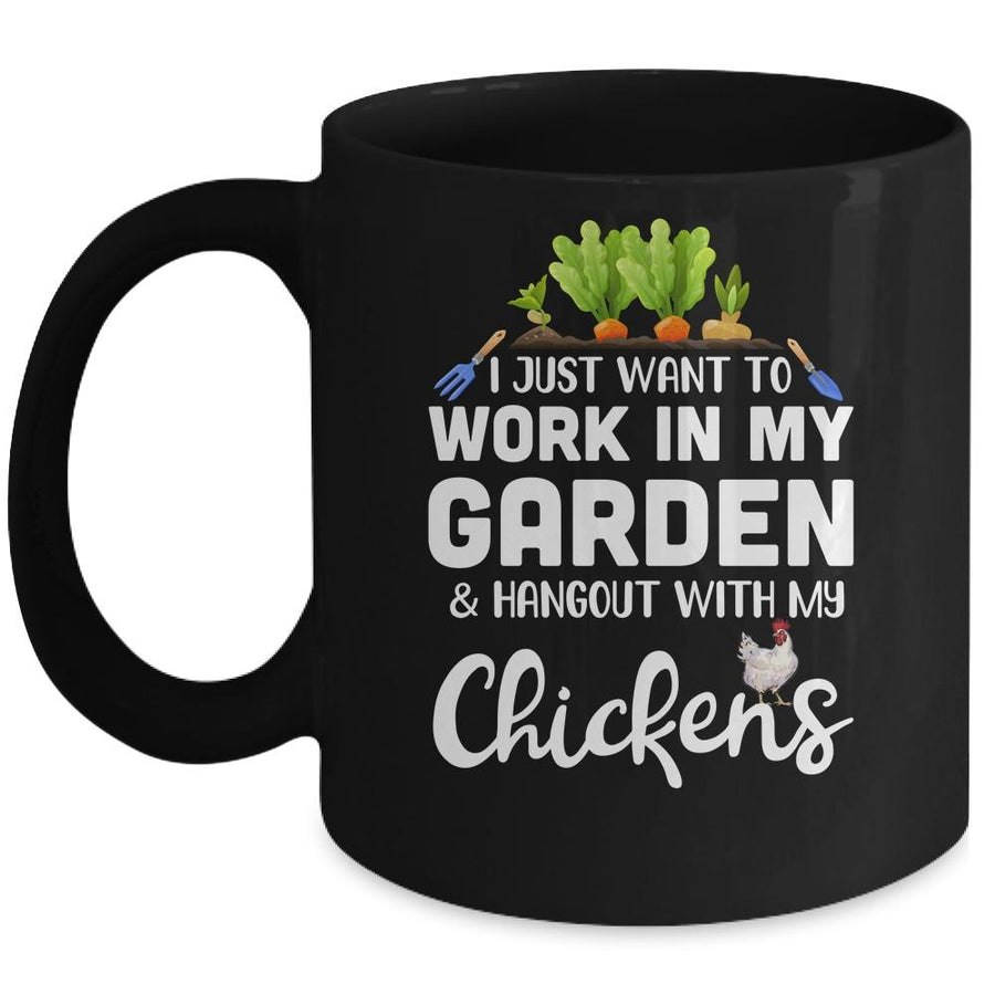 Chicken Lover Funny Gardening For Men Women Gardener Mug-Coffee Mug-Mug-Black