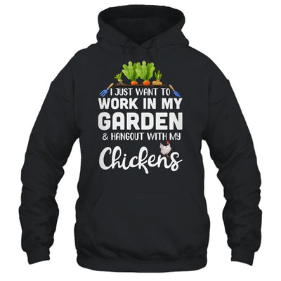 Chicken Lover Funny Gardening For Men Women Gardener-T-Shirt & Hoodie-Pullover Hoodie-Black