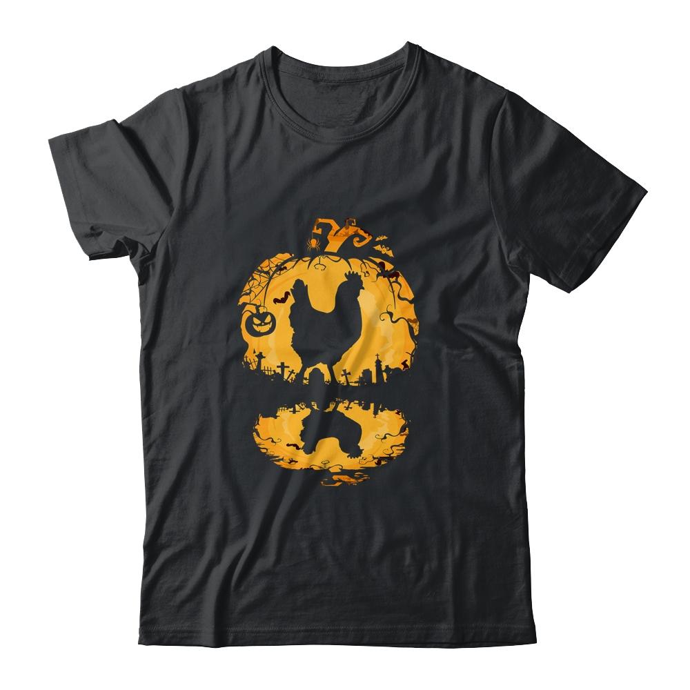 Chicken Silhouette Pumpkin Halloween Costume Men Women