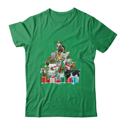 Christmas Goat On Tree Funny Santa Goat Lover-T-Shirt & Sweatshirt-Classic T-Shirt-Irish Green