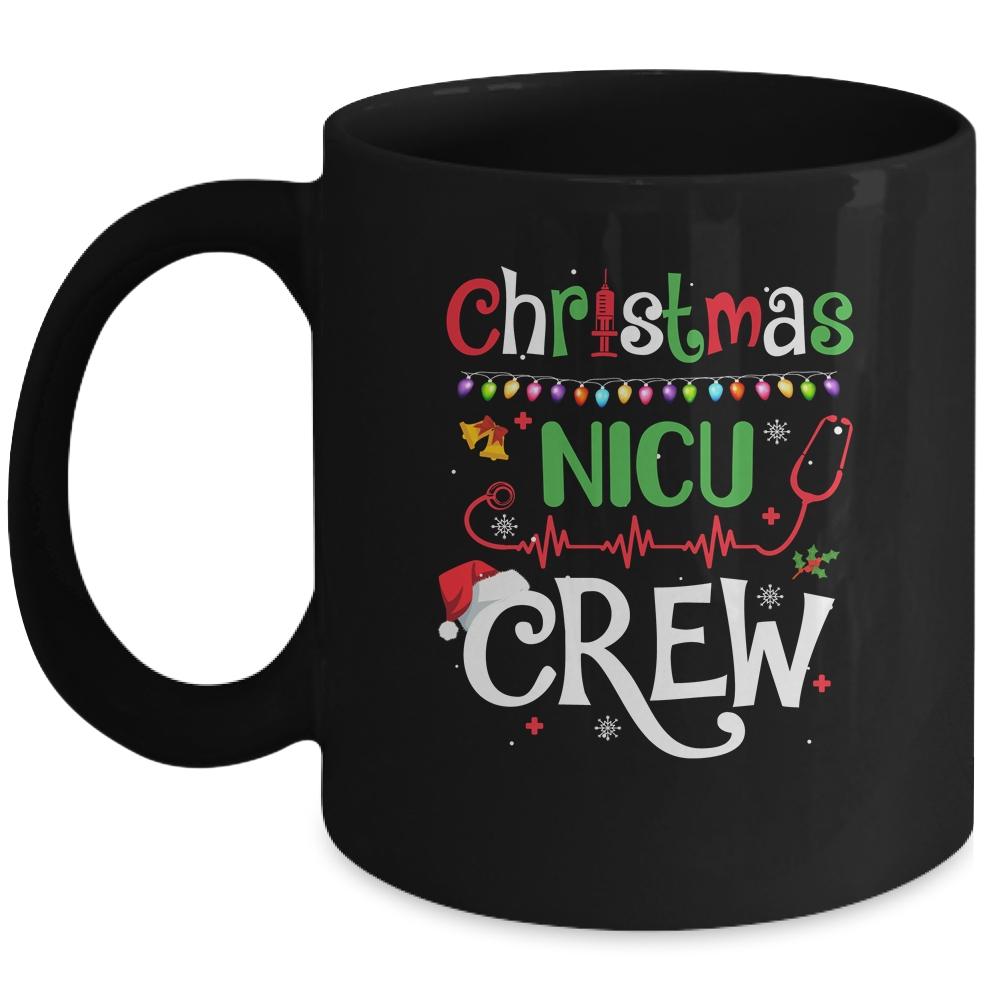 Christmas NICU Crew Nurse Doctor Tech Neonatal ICU Squad Mug