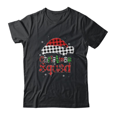 Christmas Squad Red Plaid Family Matching Christmas Pajama-T-Shirt & Sweatshirt-Classic T-Shirt-Black