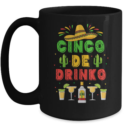 Cinco De Drinko Cinco De Mayo Party Fiesta Mug-Coffee Mug-Mug-Black
