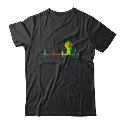 Black Pride Power Fist Heartbeat Strong Together-T-Shirt & Hoodie-Classic T-Shirt-Black