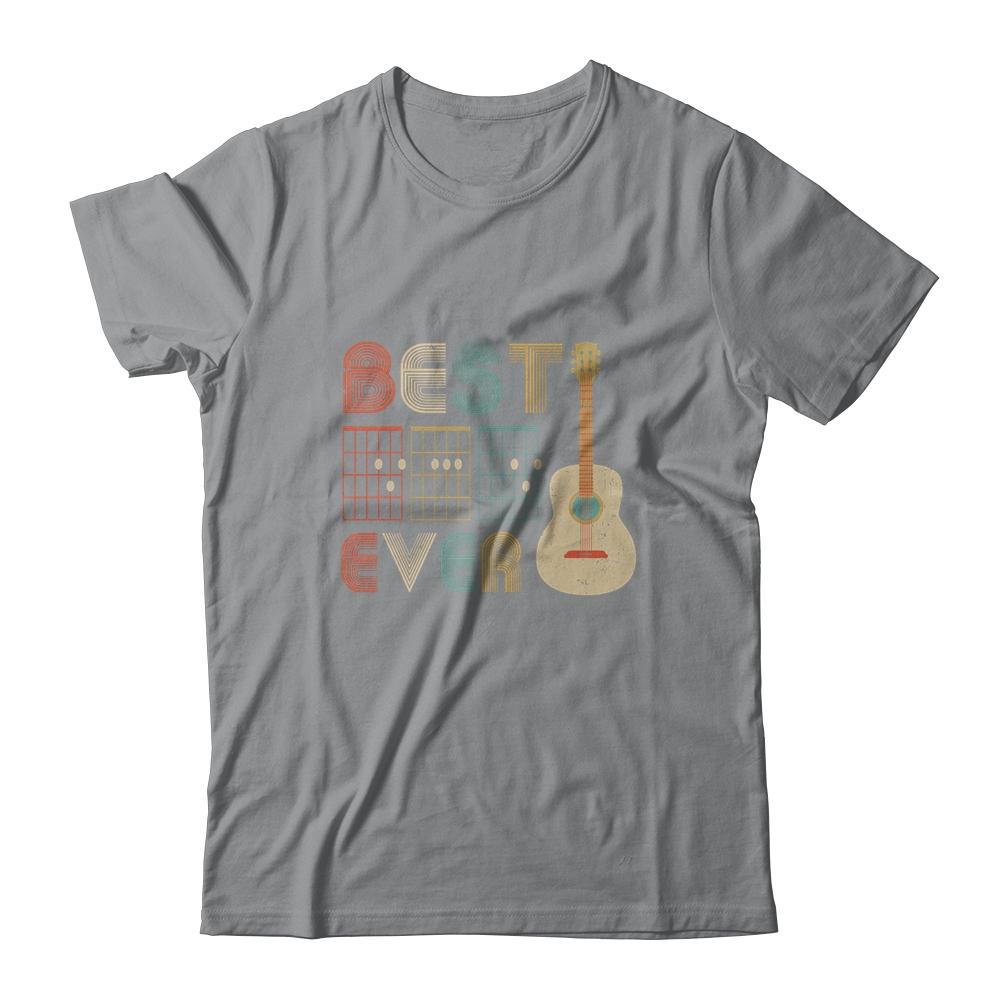 Vintage Best Dad Ever Guitar Chords Fathers Day Gifts-T-Shirt & Hoodie-Classic T-Shirt-Sport Grey