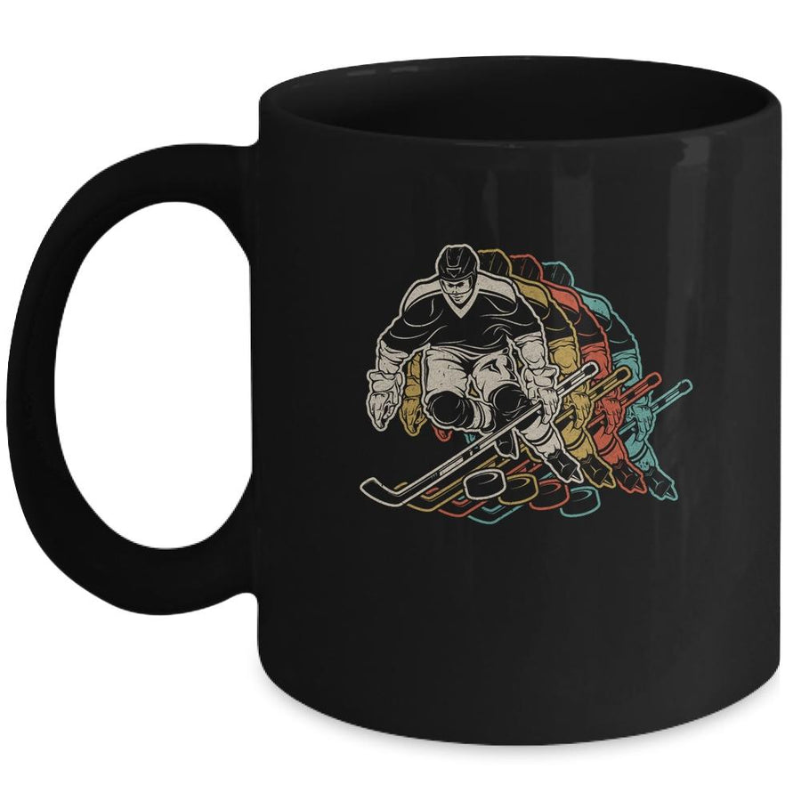 Classic Vintage Style Ice Hockey Mug-Coffee Mug-Mug-Black