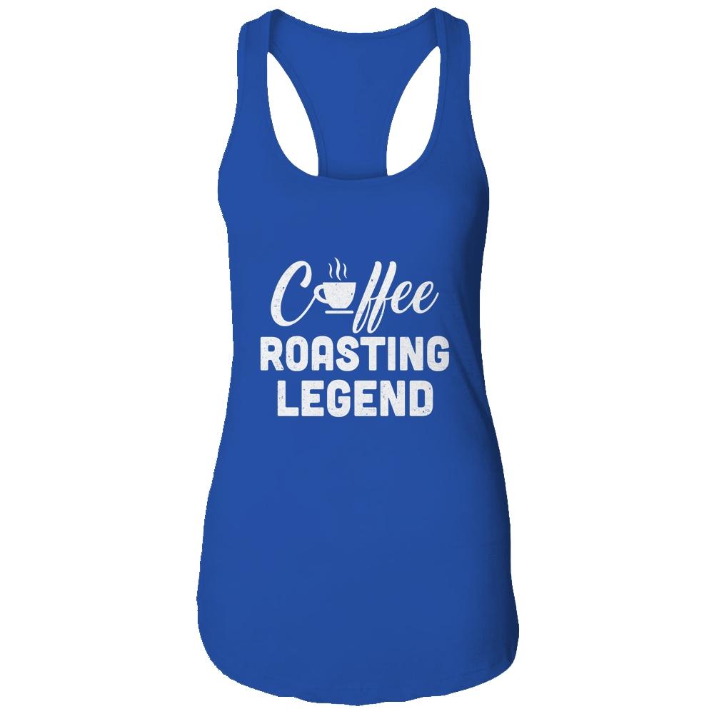 Coffee Roasting Legend Coffee Preparation Lover Gift-T-Shirt & Tank Top-Women's Ideal Racerback Tank-Royal