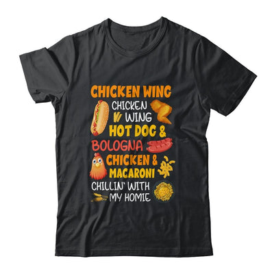 Cooked Chicken Wing Chicken Wing Hot Dog And Bologna Hotdog-T-Shirt & Tank Top-Classic T-Shirt-Black