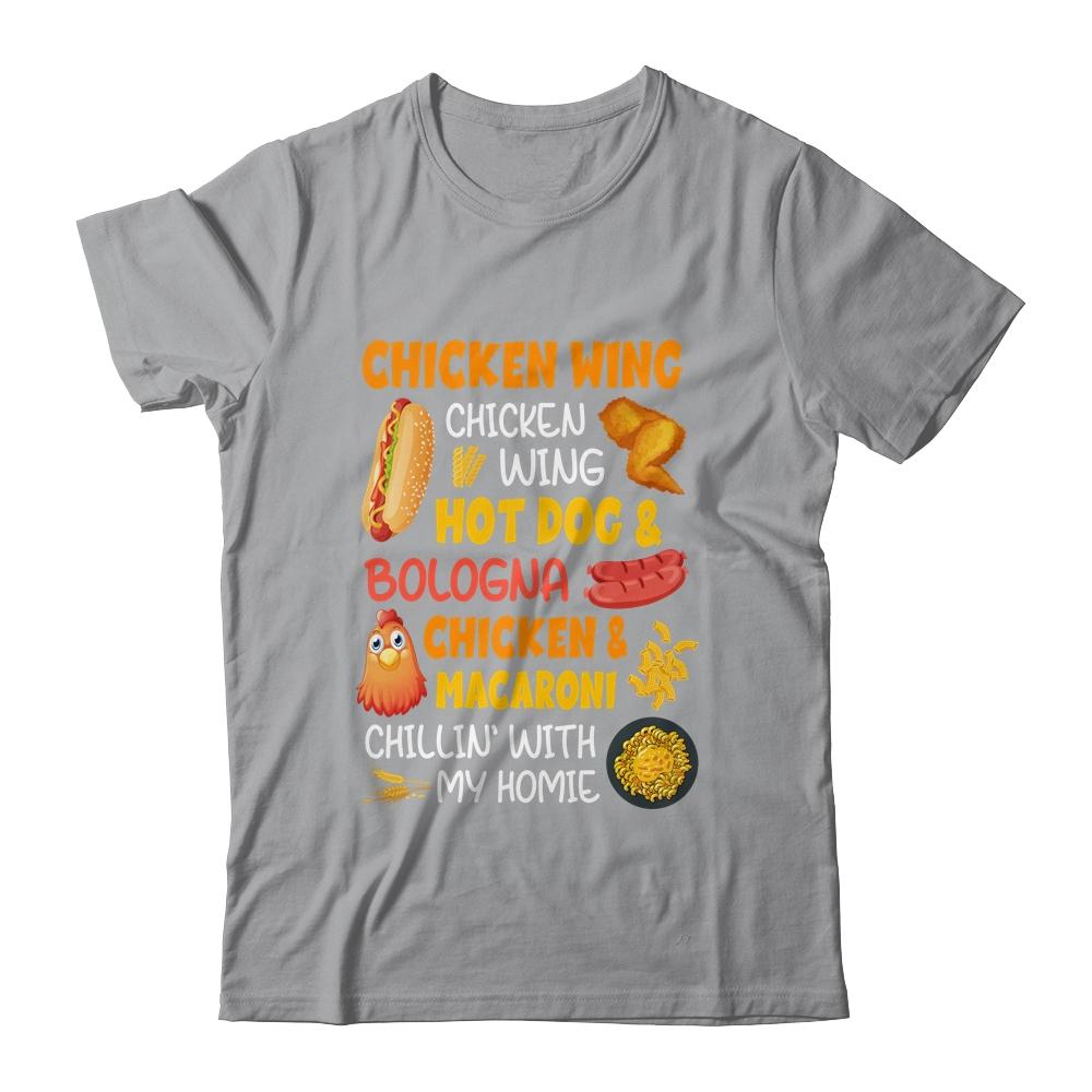 Cooked Chicken Wing Chicken Wing Hot Dog And Bologna Hotdog-T-Shirt & Tank Top-Classic T-Shirt-Sport Grey
