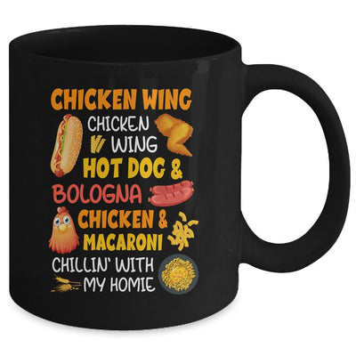 Cooked Chicken Wing Chicken Wing Hot Dog And Bologna Hotdog Mug-Coffee Mug-