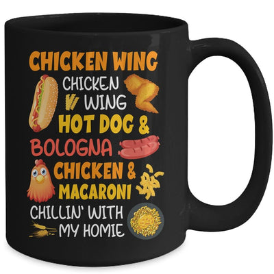 Cooked Chicken Wing Chicken Wing Hot Dog And Bologna Hotdog Mug-Coffee Mug-