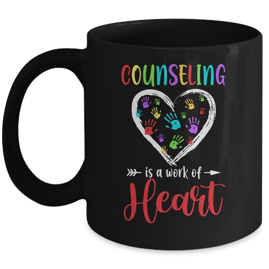 Counseling Heart School Counselor Office Appreciation Mug-Coffee Mug-Mug-Black