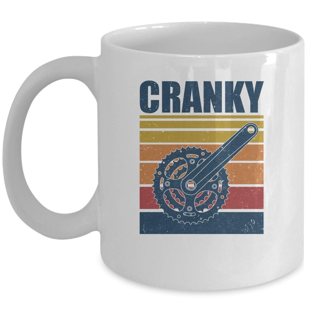 Cranky Vintage Sun Funny Bicycle Lovers Cycling Cranky Mug