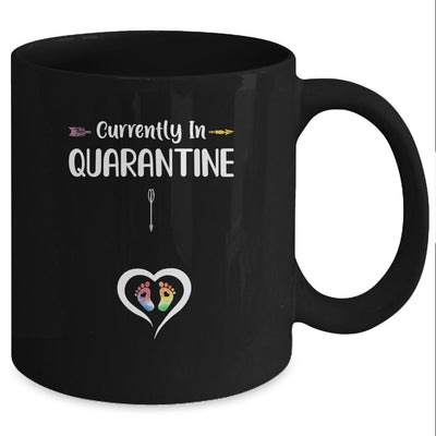 Currently In Quarantine Funny Pregnancy Announcement Mug-Coffee Mug-Mug-Black
