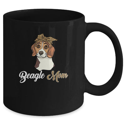 Cute Beagle Mom Leopard Dog Mom Mothers Day Mug-Coffee Mug-