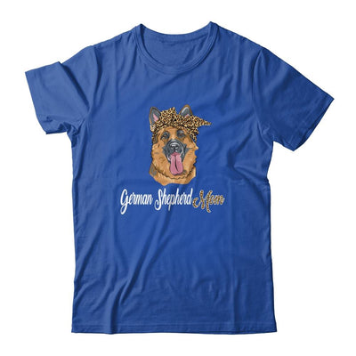 Cute German Shepherd Mom Leopard Dog Mom Mothers Day-T-Shirt & Tank Top-Classic T-Shirt-Royal